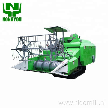 crawler rice combine harvester wheat cutting machine